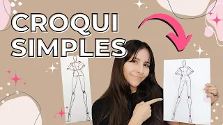 COMO DESENHAR CROQUI COM POSE? | Desenhando croqui de forma simples