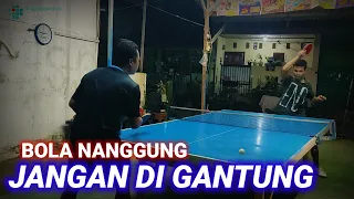 cara spin paling efektif untuk bola tanggung backspin dalam tenis meja