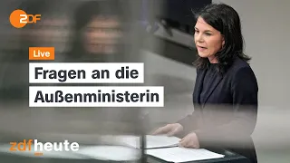 Regierungsbefragung im Bundestag - Baerbock muss sich den Fragen der Abgeordneten stellen