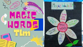 How to make kids familiar with MAGIC WORDS | TLM | Classroom decoration | TLM for primary school |