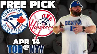 Yankees vs Blue Jays | Free MLB Picks & Predictions 4/14 | TOR @ NYY Baseball Bets | Kyle Kirms