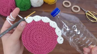 VERY NICE IDEAS!😍My friends liked the baskets I knit with PLASTIC BOTTLES-TREND CROCHET IDEA RECYCLE