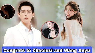 Congratulations to Zhaolusi and Wang Anyu Latest surprise!