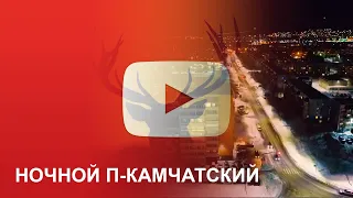 Ночной Петропавловск-Камчатский с высоты птичьего полёта