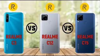 Realme C3 vs Realme C12 vs Realme C15