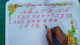 How to write application for alphabets | Especially Calligraphy