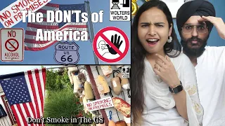WHAATTT!!?!! Indians React to The DON'Ts Of Visiting the USA