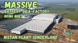 Massive Battery Gigafactory Sunderland & Nissan Plant Drone Footage, DJI Mini 3 Pro