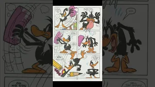 Daffy Duck is caught in a trap comic dub￼