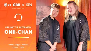 Onii-Chan 🇩🇪 I GRAND BEATBOX BATTLE 2021: WORLD LEAGUE I Pre-Battle Interview