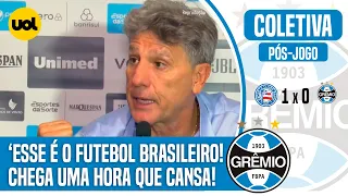 RENATO GAÚCHO INDAGA CBF E AMEAÇA ‘LARGAR’ O BRASILEIRO: 'PEDIR DEMISSÃO, TIRAR FÉRIAS E IR À PRAIA'