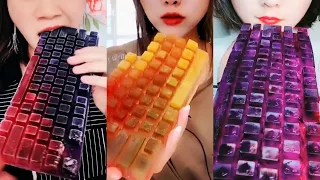 Keyboard Ice Mukbang #27 - Satisfying Crunchy Sounds!ice Eating Asmr!