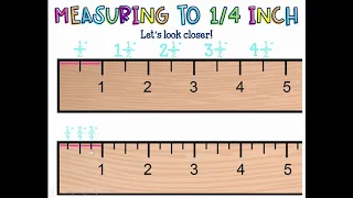 Measure to the Nearest 1/4"