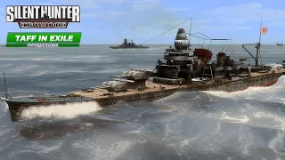 Silent Hunter 4: Wolves of the Pacific | USS Perch | Ep.3 - Hit & Run on a Battleship