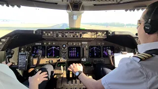 COCKPIT VIEW.  BOEING 747 TAKEOFF FROM CHINA 🇨🇳