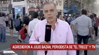 ¡Así agredieron a Julio Bazán, periodista de eltrece y TN!