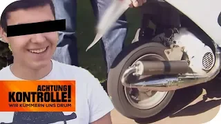 Illegales Tuning! Polizei beschlagnahmt frisierten Roller! | Achtung Kontrolle | kabel eins