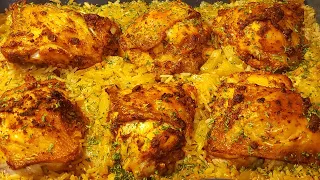 #OVEN-BAKED #CHICKEN&RICE (RECIPE)