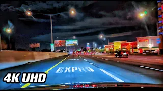 [ASMR Driving] Night - Highway driving, Pure Driving (No Talk), 4K UHD with Dolby digital.