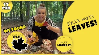 Kylee Makes Leaves | Art Video for Kids! Go on a Leaf Hunt and Learn About Value With Watercolors