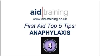 5 First Aid Top Tips On Anaphylaxis