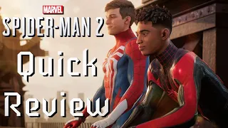 Spider-Man 2 Quick Review (No Spoilers)