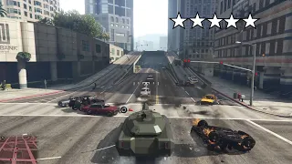 GTA 5 Five Star TM-02 KHANJALI Rampage with Michael Franklin Trevor (Police Chase & Valkyrie Escape)