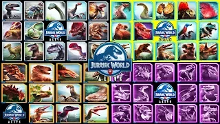 ALL DINOSAURS REVEALED!!! (JURASSIC WORLD ALIVE)