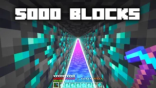 I mined 5000 blocks in a straight line and found this in Hardcore Minecraft(Hindi)