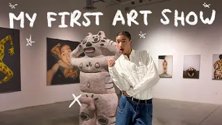 MY FIRST ART SHOW EVER ⭐️ the ULTIMATE studio vlog