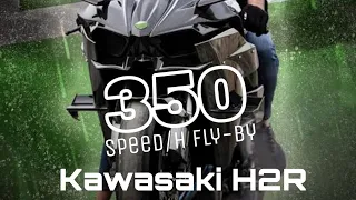 World First Kawasaki H2R Silent Fly-By 350 KM speed/H😱 From Pakistan 🇵🇰 Doctor Zeeshan Bhai🏍️💗