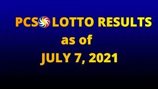 PCSO LOTTO RESULTS TODAY July 7, 2021 6/55 6/45 4D SWERTRES Ez2