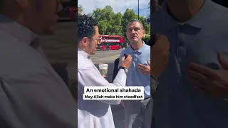 English Man Cries After Accepting Islam at Speakers' Corner! #allah #deen #dawah