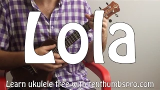 Lola - The Kinks - How to play Ukulele song tutorials with Play-a-long