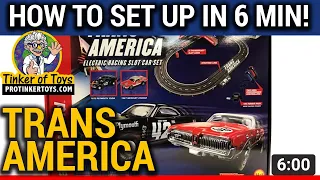 Trans america slot-car HOW TO SET UP!!!  Auto World SRS326