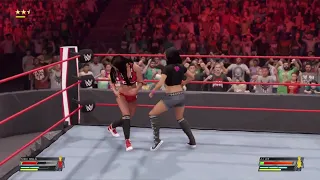 WWE 2K22 Aj lee vs Nikki bella