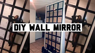 DIY Dollar Tree Wall Mirror Under $35 l Apartment Decor