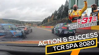 Two times P2 podium finish with Honda Civic during TCR Europe 2020 at Spa Francorchamps