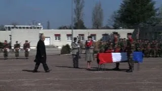 Cérémonie en hommage au militaire tué au Mali