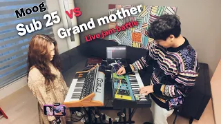 MongKencO - Moog Sub 25 VS Grandmother (Live Jam Battle) 몽켄코 - 모그 섭씨퀀트 25 VS 그랜더마더 (라이브 잼 배틀)
