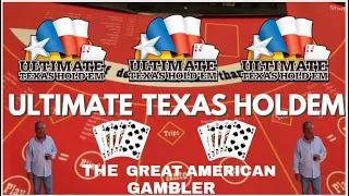 Ultimate Texas Holdem With The Great American Gambler From Las Vegas, Nevada!!