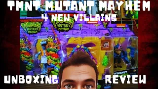 TMNT Mutant Mayhem Unboxing and Review | All 4 New Villains