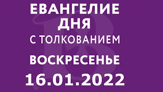 Евангелие дня с толкованием: 16 января 2022, воскресенье. Евангелие от Матфея