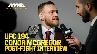 UFC 194: Conor McGregor discusses 'dream come true' win, what's next