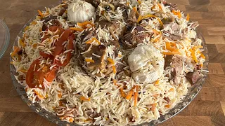 طرز تهیه قابلی ازبکی با گوشت گوسفند | Qabuli Uzbeki