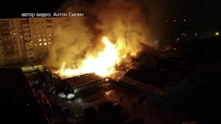 Крупный пожар в магазине и ветклинике