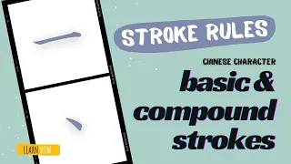 Basic & compound Chinese strokes | Beginner's Guide to Strokes & Rules