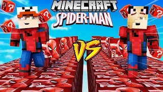 SZALONY WYŚCIG! - SPIDERMAN LUCKY BLOCKI MINECRAFT! (Lucky Block Race) | Vito vs Bella