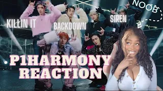 FIRST TIME REACTING TO P1HARMONY (SIREN, BACK DOWN, KILLIN IT)