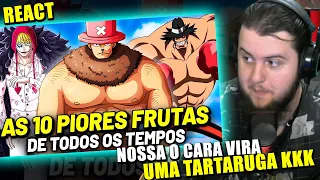 REAGINDO TOP 10 PIORES AKUMA NO MI DE ONE PIECE REACT